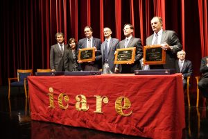 The three winners of the ICARE 2017 Award