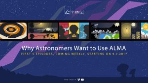 Screenshot of animated series on ALMA