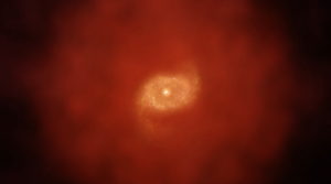 Artist's impression of distant galaxy