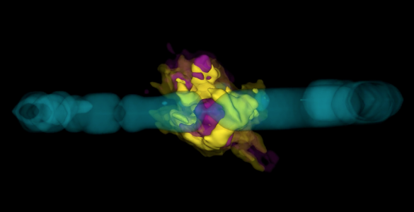 3D image of molecules in SN 1987A