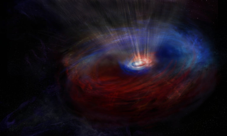 Newswise: Going Against the Flow Around a Supermassive Black Hole