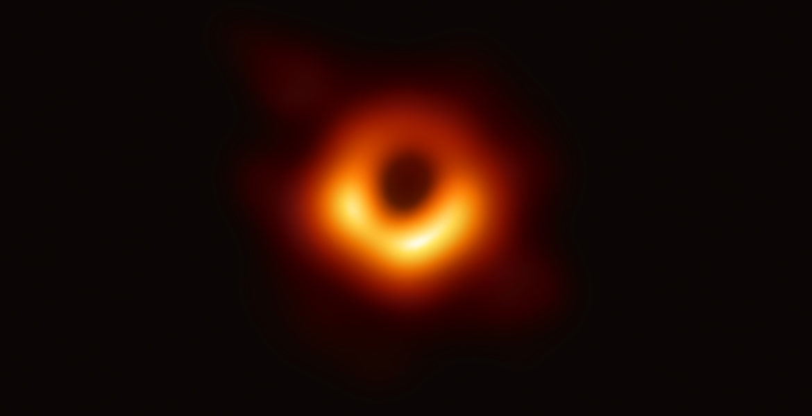 EHT image of event horizon in the central supermassive black hole of M87