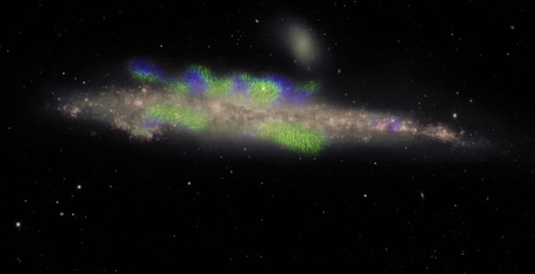 IMAGE RELEASE: Giant Magnetic Ropes in a Galaxy’s Halo