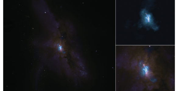 NGC 6240 galaxy crash