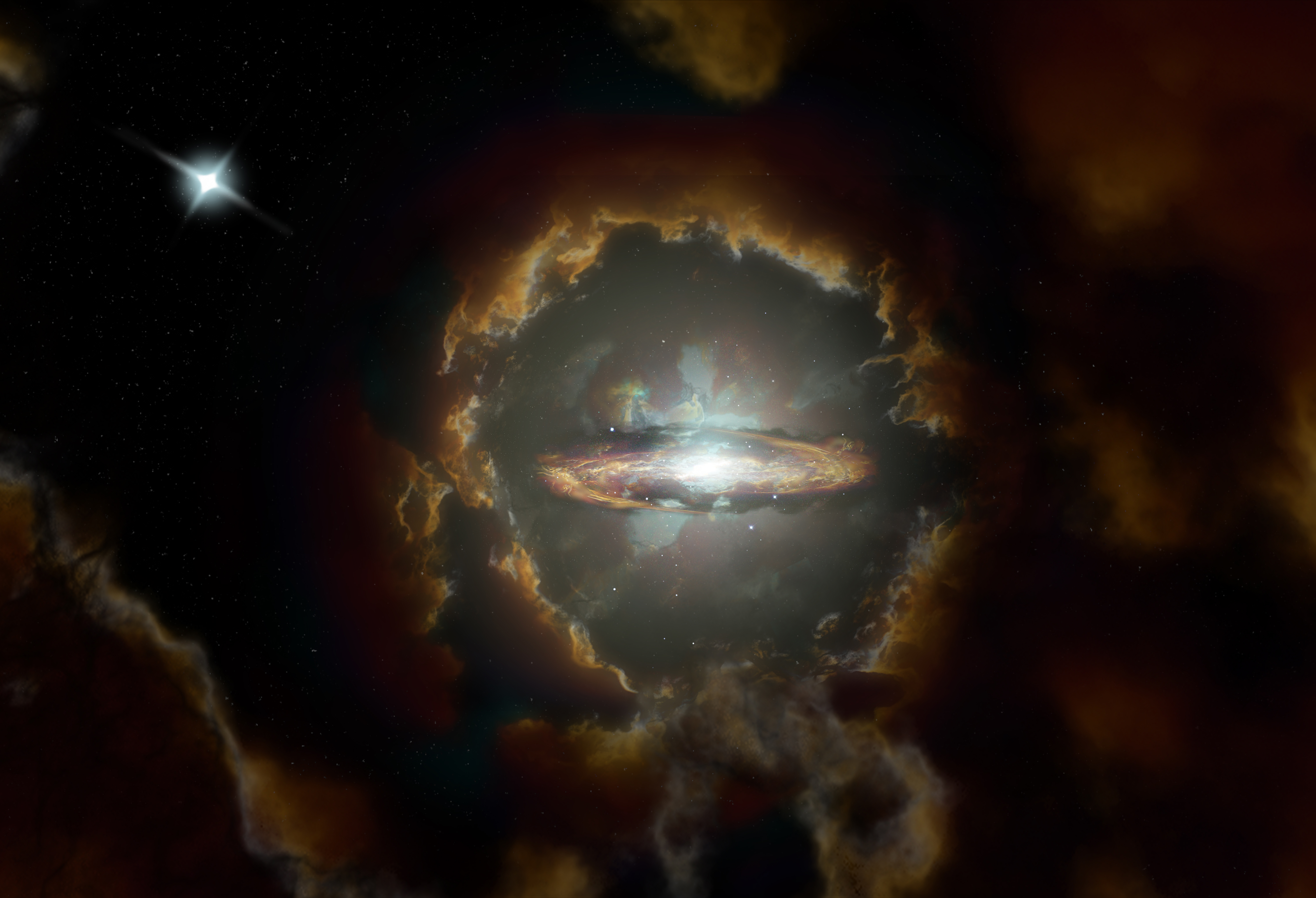 Newswise: ALMA Discovers Massive Rotating Disk in Early Universe
