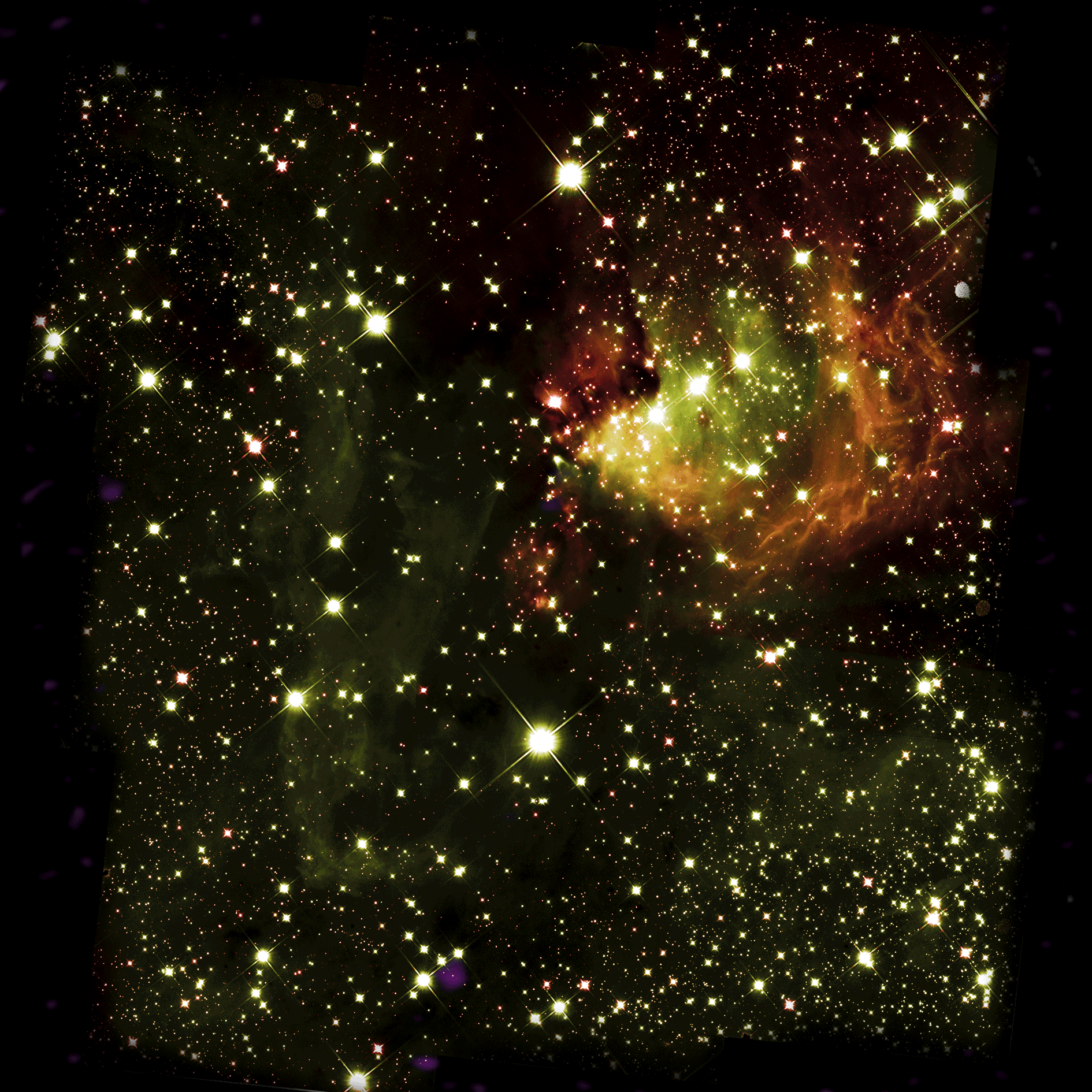 ALMA Mosaic Star Cluster (animated gif)