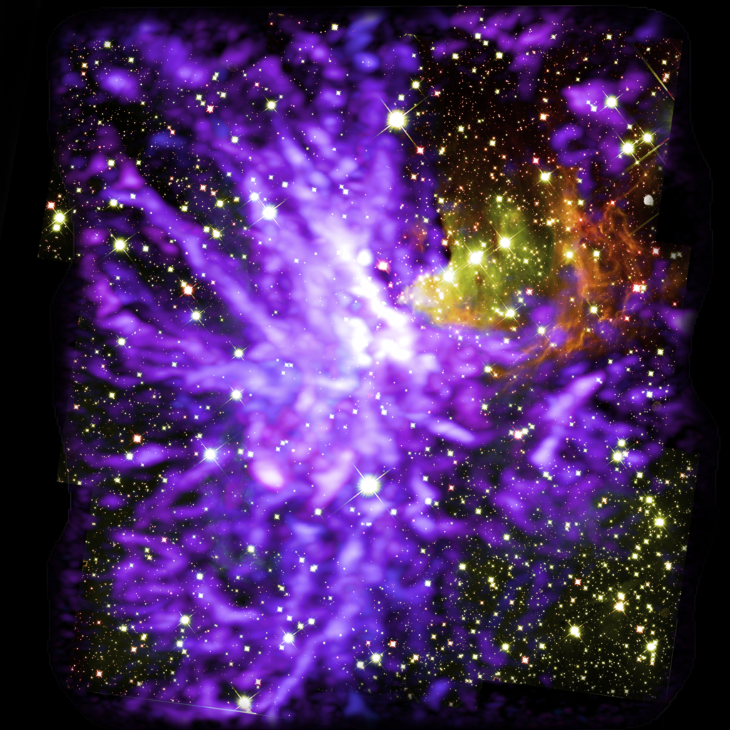 Image Release: Stellar Fireworks Celebrate Birth of Giant Cluster -  National Radio Astronomy Observatory