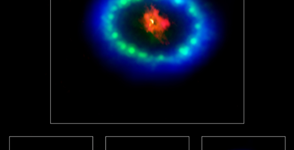 Multiwavelength image of Supernova 1987A