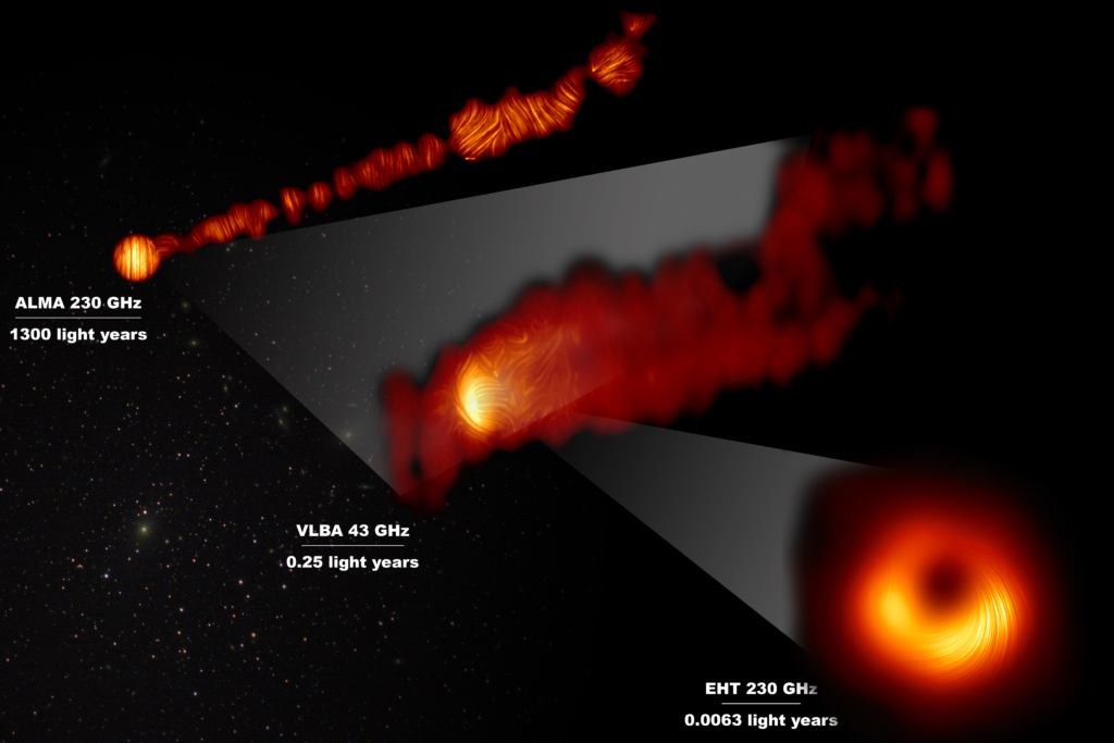 New Images Reveal Magnetic Structures Near Supermassive Black Hole National Radio Astronomy 3849