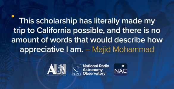 AUI and NRAO Announce NAC Bridge Scholarship Award