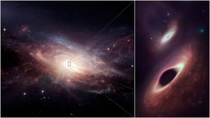 ALMA Scientists Find Pair of Black Holes Dining Together in Nearby Galaxy Merger
