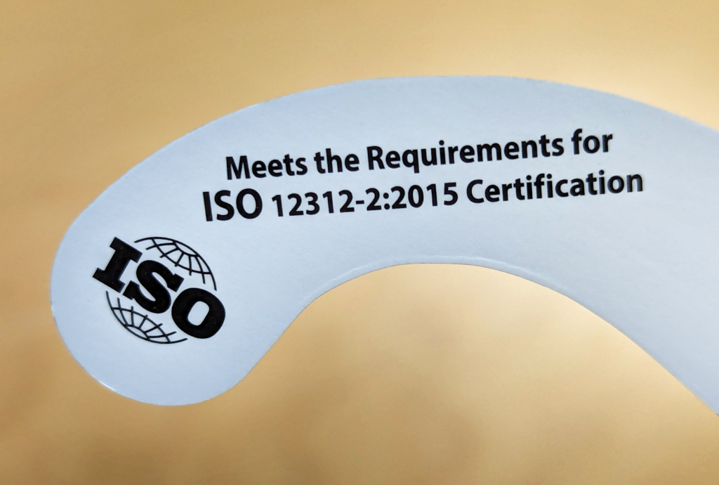 Example of the ISO certification