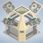 A mechanical drawing of the ASM-2 enclosure.