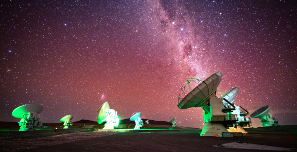 Green ALMA, Pink Milky Way