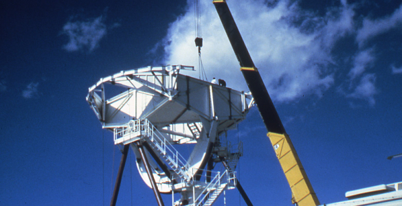 Construction of First VLBA Antenna